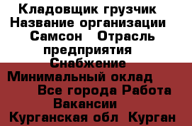 Кладовщик-грузчик › Название организации ­ Самсон › Отрасль предприятия ­ Снабжение › Минимальный оклад ­ 27 000 - Все города Работа » Вакансии   . Курганская обл.,Курган г.